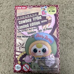 Exclusive Baby Three Cowboy Tribe Girl Plush Limited Edition #981/1000 Blind Box